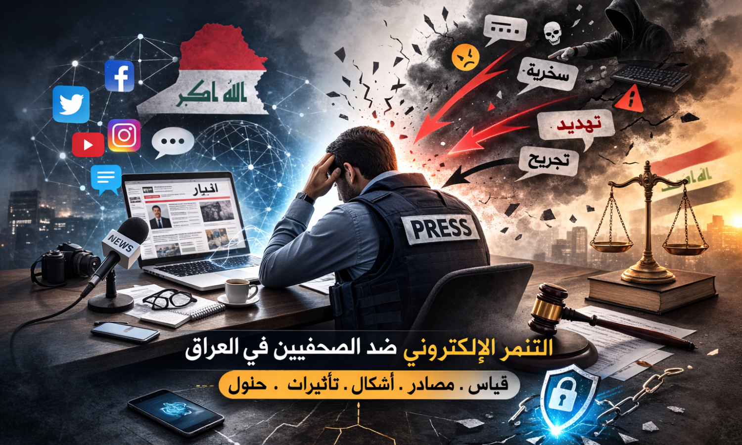 دراسة ترصد تصاعد التنمّر ضد الصحفيين في العراق