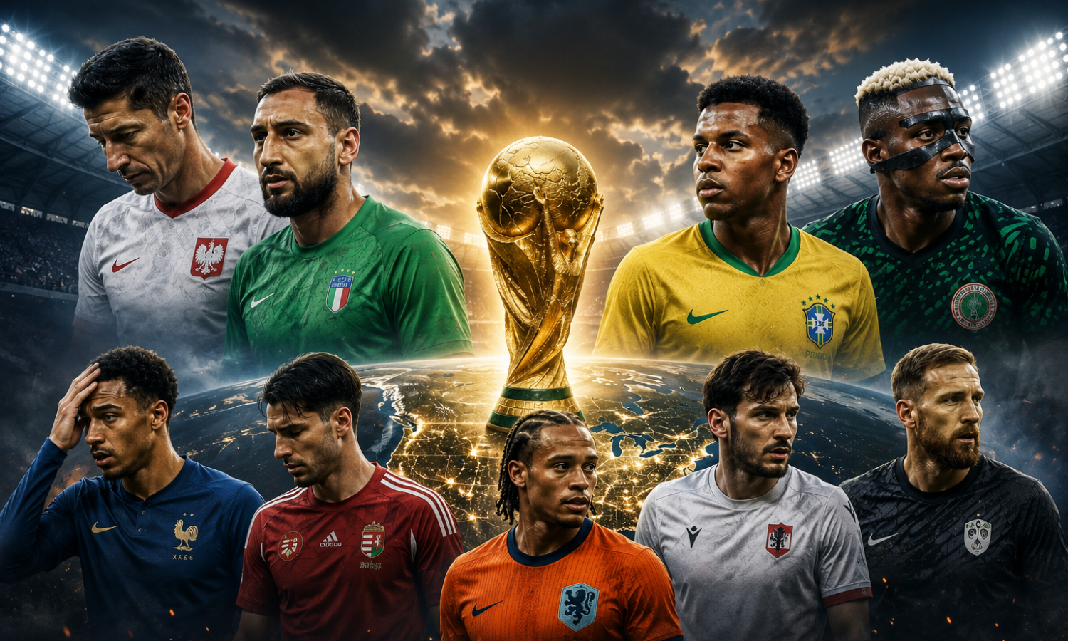من رودريغو إلى ليفاندوفسكي.. نجوم كبار خارج مونديال 2026