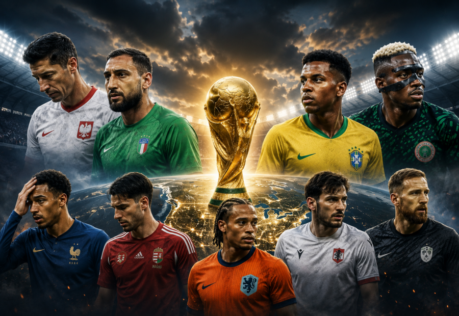 من رودريغو إلى ليفاندوفسكي.. نجوم كبار خارج مونديال 2026