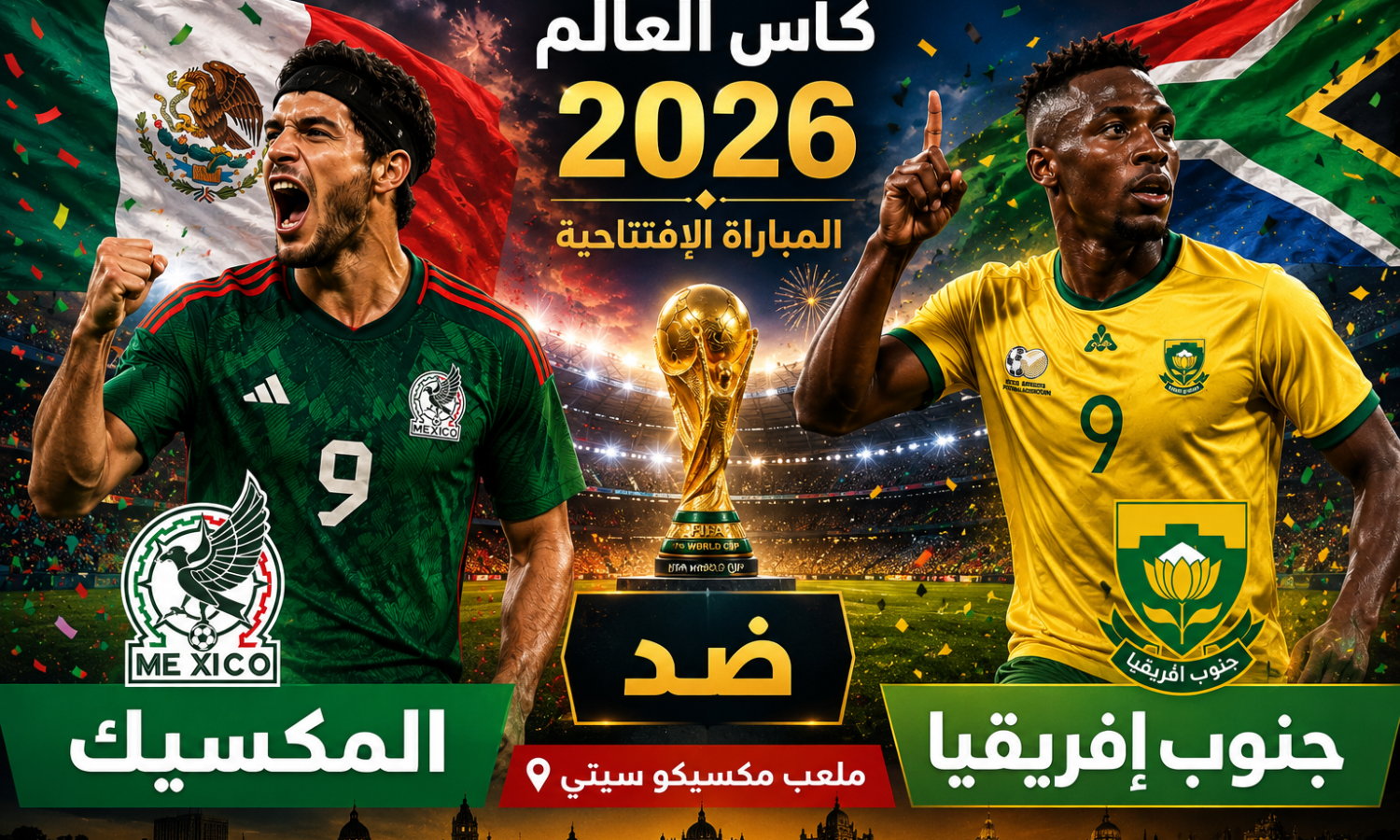 104 مباريات وحلم واحد.. المكسيك وجنوب أفريقيا تفتتحان مونديال 2026