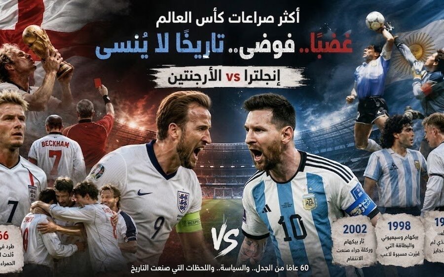 لماذا تُعدّ مباراة إنجلترا والأرجنتين أكثر صراعات المونديال شراسة وفوضى؟