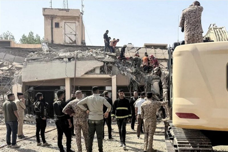 موقع للحشد الشعبي بعد تعرضه لقصف أميركي سعودي