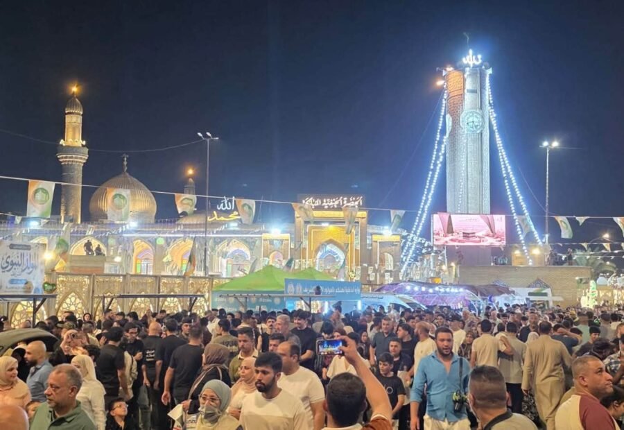 ليلة من نور في بغداد.. صور من احتفالات المولد النبوي