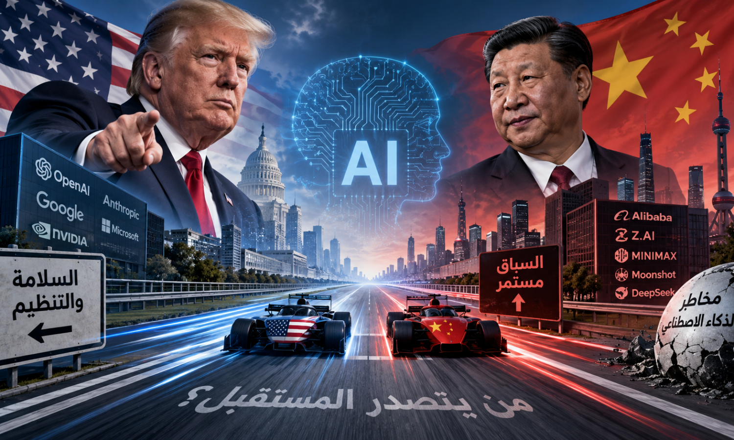 ترامب يرفض إبطاء الذكاء الاصطناعي خوفاً من الصين