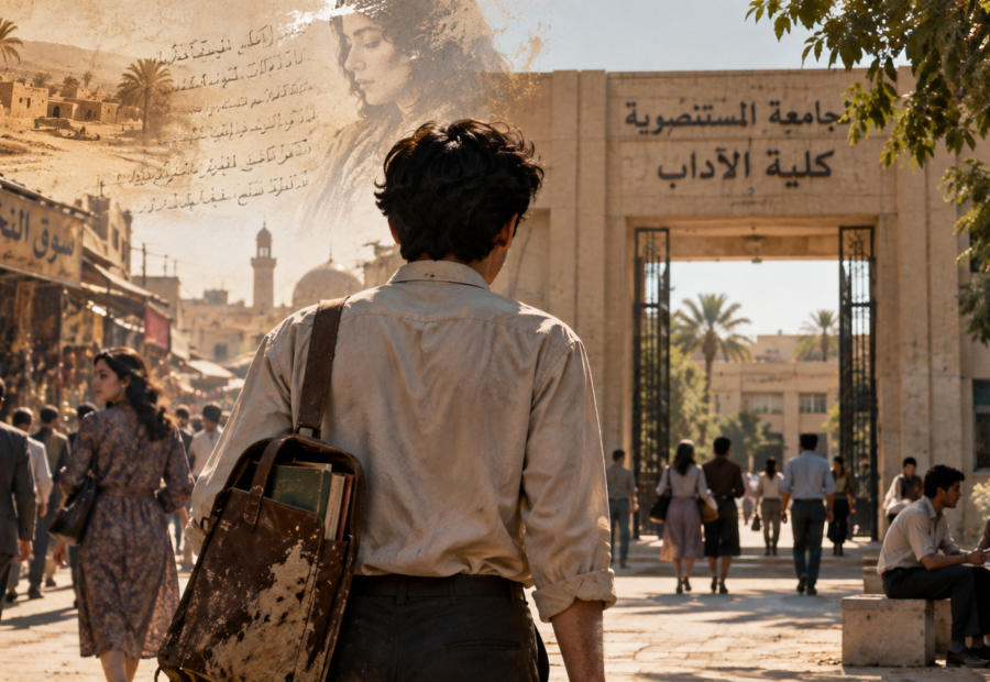 حكاية فتى حمل قريته إلى كلية الآداب