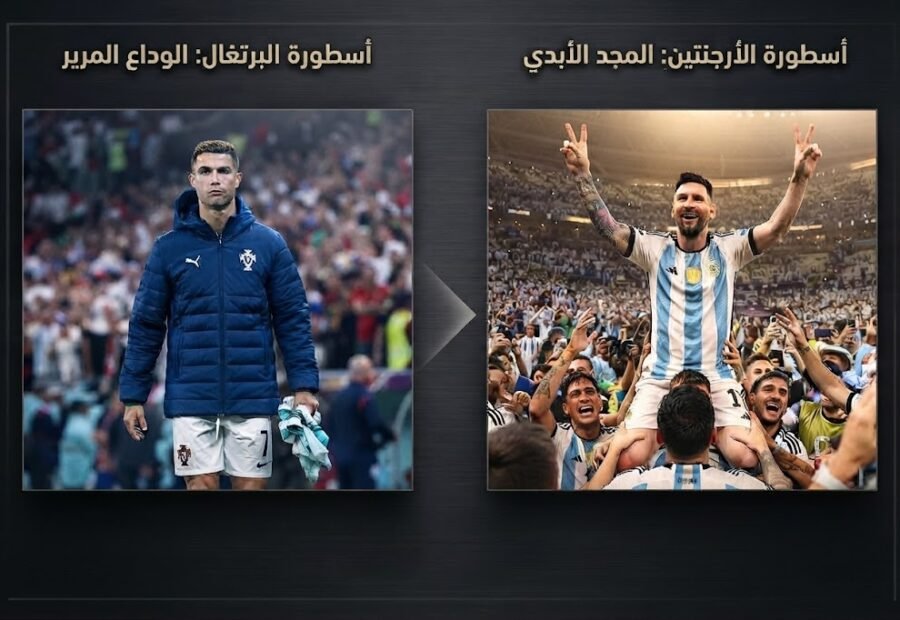 ميسي يحتفل ورونالدو يرحل غاضباً.. هكذا ينتهي عصر الأسطورتين 