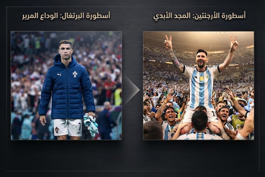 ميسي يحتفل ورونالدو يرحل غاضباً.. هكذا ينتهي عصر الأسطورتين 